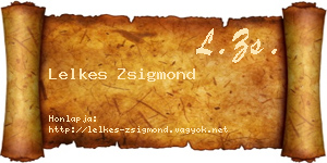 Lelkes Zsigmond névjegykártya